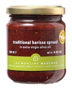 Moulin Mahjoub, Organic Traditional Harissa Spread in Extra Virgin Olive Oil, 185 gr Jar  Les Moulins Mahjoub  Grocery & Gourmet Food