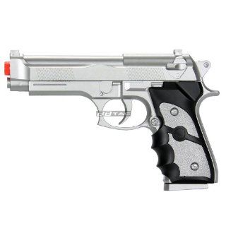 BBTac M757 Airsoft Spring Pistol Silver 150 FPS Spring with Molded Ergonomic Hand Grips Airsoft Gun by BBTac  Gun Holster  Sports & Outdoors