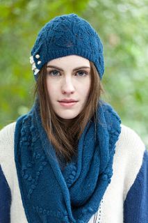 mohair lacy beanie by lowie