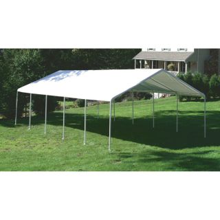 ShelterLogic Super Max 18Ft.W Commercial Canopy — 30ft.L x 18ft.W x 11ft.H, 2in. Frame, 12-Leg, Model# 26767  Super Max   2in. Dia. Frame Canopies