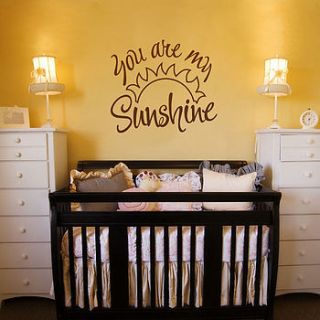 'you are my sunshine' wall sticker quote by making statements