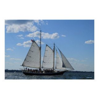 Sailing ship photography poster