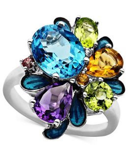 Town & Country Sterling Silver Ring, Multistone Cluster Ring   Rings   Jewelry & Watches