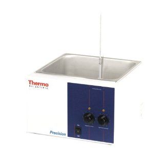Thermo Scientific ELED 2836 Precision Model 183 General Purpose Water Bath with Analog Controller and Thermometer Temperature Display, 12L Capacity, 230V/50Hz, 99.9 Degree C Science Lab Water Baths