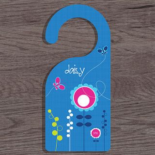 personalised 'the flowers' door hanger by a piece of ltd