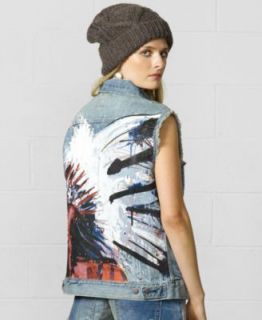 Denim & Supply Ralph Lauren Flag Patch Denim Jacket   Jackets & Blazers   Women