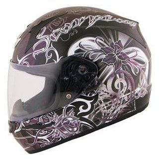 Scorpion Women's EXO R410 Orchid Helmet   X Small/Black Automotive