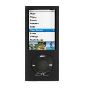 Silicon Skin BLACK Rubber Soft Cover Case for Ipod Nano 5th Generation [WCP179]   Players & Accessories
