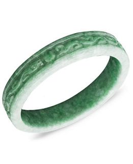 Jade Bangle, Carved Solid Bangle   Bracelets   Jewelry & Watches