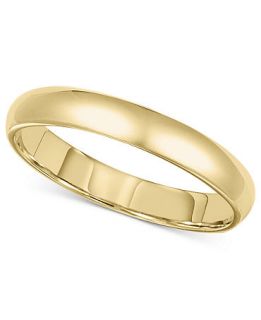 14k Gold Ring, 3mm Comfort Fit Wedding Band   Rings   Jewelry & Watches