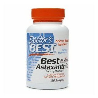 Doctor's Best   Best Astaxanthin 6 mg.   180 Softgels  Bath Products  Beauty