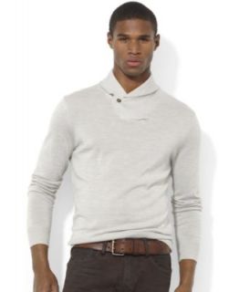 Polo Ralph Lauren Sweatshirt, Shawl Collar Fleece Pullover   Sweaters   Men