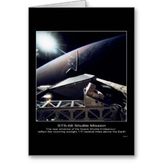 View Space Shuttle Endeavour 115 miles Earth Card