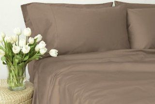 Egyptian Cotton 800 Thread Count, Laura Hill Collection, Queen 4 Piece Sheet Set, 2 LHH 179, Taupe Solid   Pillowcase And Sheet Sets