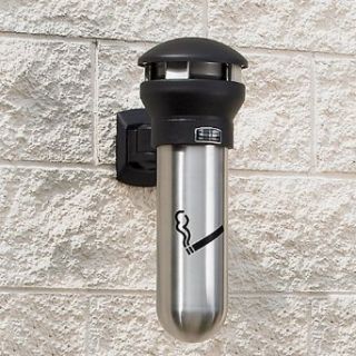 RUBBERMAID Infinity Smoking Receptacles with Stainless Steel Canister
