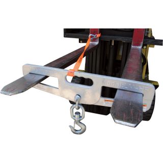 Vestil Forklift Double-Fork Hook Plate — 4000-Lb. Capacity, Model# LM-HP4-S  Hoisting Hooks