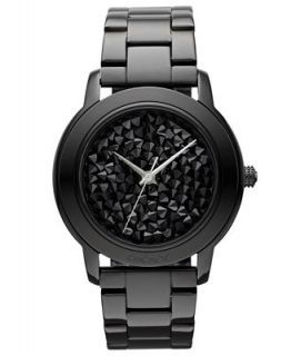 DKNY Watch, Womens Black Ion Plated Stainless Steel Bracelet NY8438   Watches   Jewelry & Watches