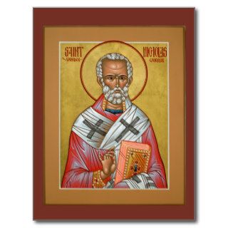 Saint Nicholas Prayer Card Postcard