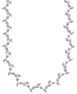 Eliot Danori Necklace, Cubic Zirconia Leaf (1 ct. t.w.)   Fashion Jewelry   Jewelry & Watches