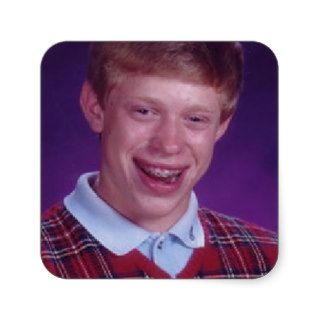 Bad luck Brian meme Stickers