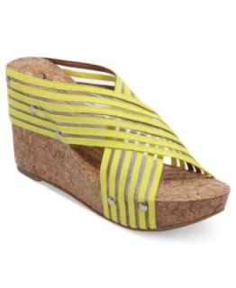 Isaac Mizrahi New York Cora Platform Wedge Slide Sandals   Shoes