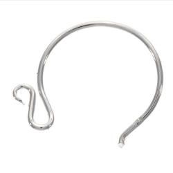 Beadaholique Sterling Silver Fancy Large Loop Earring Hooks (Pack of 8) Beadaholique Jewelry Findings