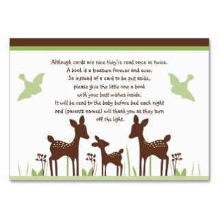 Willow Deer Family with birds Favor/Tags Business Card