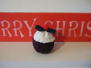christmas pudding decoration by the blueberry patch by sarah benning