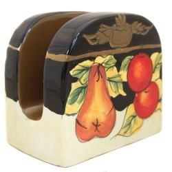 Casa Cortes Barcelona Collection Hand painted Paper Towel and Napkin Holder Casa Cortes Counter Accessories