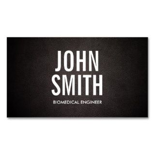Simple Bold Text Biomedical Business Card