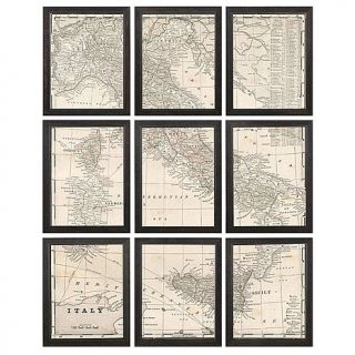 Antique Maps of Italy Framed Giclée Art Print