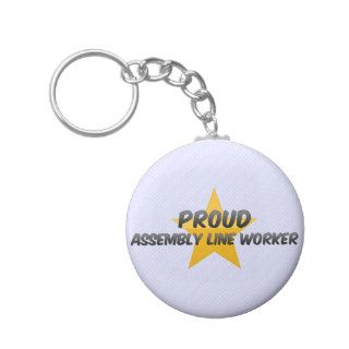 Proud Assembly Line Worker Keychain