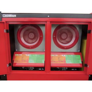 EcoBlaze Self-Contained Portable Diesel Heater — 1,020,000 BTU, 9000 CFM, Model# Blaze Cube 1100 with Trailer  Diesel Heaters