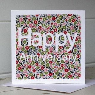 handmade anniversary card by what katie did next