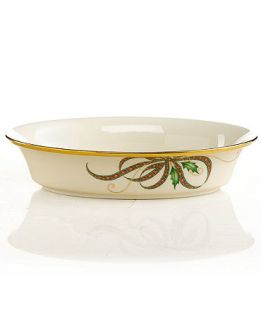 Lenox Dinnerware, Exclusive Holiday Nouveau Ribbon Open Vegetable Bowl   Fine China   Dining & Entertaining