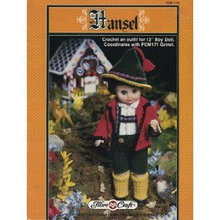 Hansel Crocet an Outfit for 13" Boy Doll FCM 170 (coordinates with FCM171 Gretel, FCM 170) Fibre Craft Books