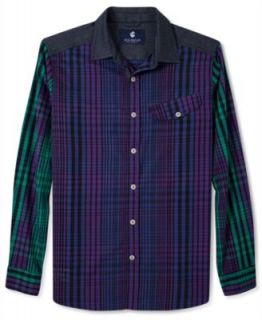 Rocawear Shirt, Long Sleeve Lumberjack Plaid Shirt   Casual Button Down Shirts   Men