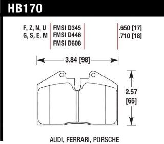 Hawk Performance HB170Z.650 Performance Ceramic Brake Pad Automotive