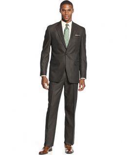 Sean John Suit, Dark Brown Neat   Suits & Suit Separates   Men