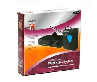 Radioshack 170MHz Lapel Wireless Microphone System NEW Musical Instruments