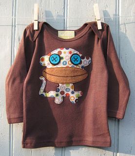 baby long sleeve monkey top by kushdi for kids