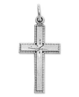14k White Gold Charm, Cross Charm   Jewelry & Watches