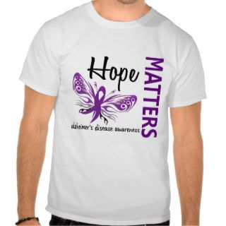 Hope Matters Butterfly Alzheimer's Disease Shirt
