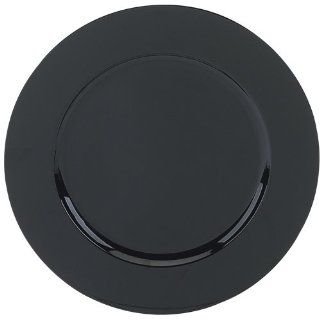 Acrylic Black Charger Plate 13" Round Kitchen & Dining
