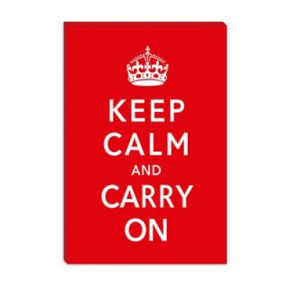 iCanvasArt Vintage Posters Keep Calm and Carry on Graphic Art on