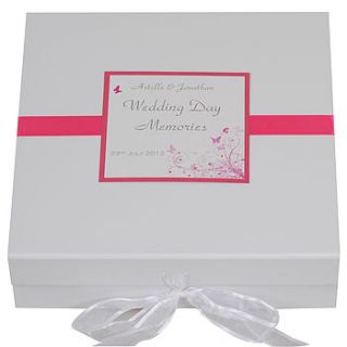 personalised wonderland wedding memory box by dreams to reality design ltd