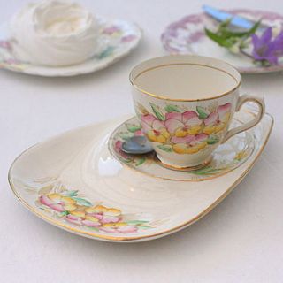 vintage cup and long saucer by magpie living