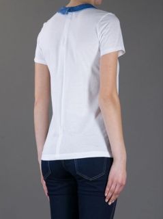 Markus Lupfer Sequin Collar T shirt