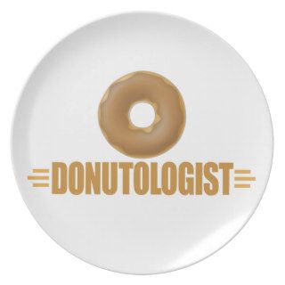 Funny Chocolate Donut Lover Plate