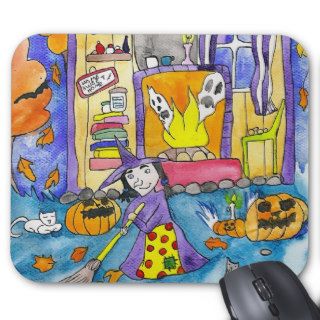Halloween Witch Hut Mousepad